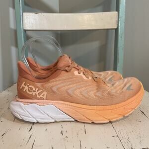 Hoka One One Womens Arahi 6 1123195 SBSCR Orange Running Shoes Sneakers Sz 7.5 B